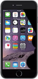 iPhone con zone dell'LCD rotte