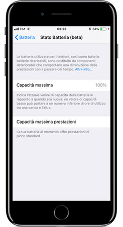 La gestione delle prestazioni dell batteria in iOS